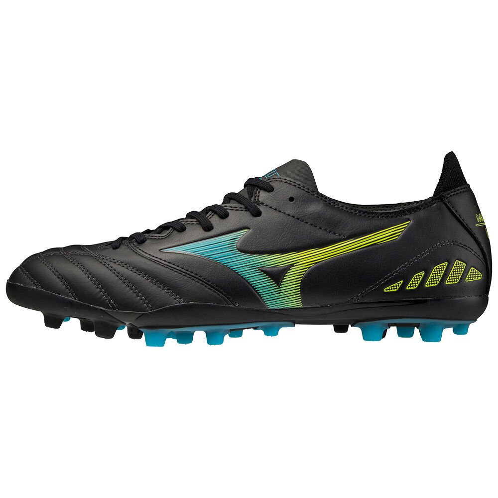 Mizuno Morelia Neo Iii Pro Ag - Bayan Krampon - Siyah/Mavi Turkuaz Türkiye (XCHSZT-617)